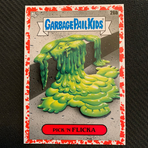 Garbage Pail Kids - 35th Anniversary 2020 - 026b - Pick ’N Flicka - Blood Nose Red Parallel 50/75 Vintage Trading Card Singles Topps