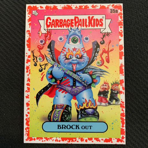 Garbage Pail Kids - 35th Anniversary 2020 - 035a - Brock Out - Blood Nose Red Parallel 01/75 Vintage Trading Card Singles Topps   