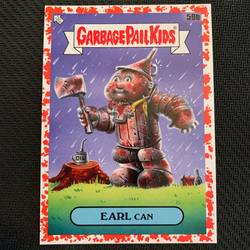 Garbage Pail Kids - 35th Anniversary 2020 - 059b - Earl Can - Blood Nose Red Parallel 46/75 Vintage Trading Card Singles Topps   