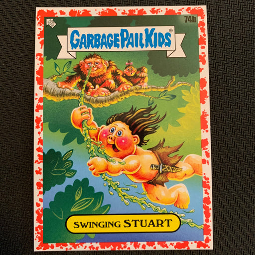 Garbage Pail Kids - 35th Anniversary 2020 - 074b - Swinging Stuart - Blood Nose Red Parallel 56/75 Vintage Trading Card Singles Topps   