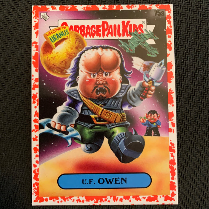 Garbage Pail Kids - 35th Anniversary 2020 - 075a - UF Owen - Blood Nose Red Parallel 56/75 Vintage Trading Card Singles Topps