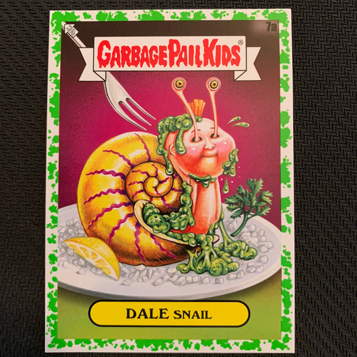 Garbage Pail Kids - 35th Anniversary 2020 - 007a - Dale Snail - Booger Green Parallel Vintage Trading Card Singles Topps