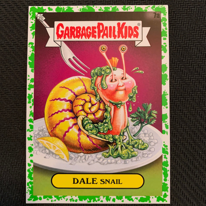 Garbage Pail Kids - 35th Anniversary 2020 - 007a - Dale Snail - Booger Green Parallel Vintage Trading Card Singles Topps   
