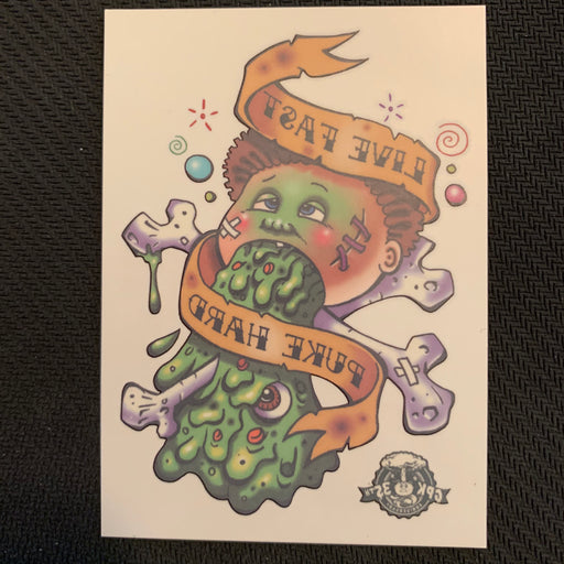 Garbage Pail Kids - 35th Anniversary 2020 - NR-04 - Live Fast, Puke Hard Vintage Trading Card Singles Topps