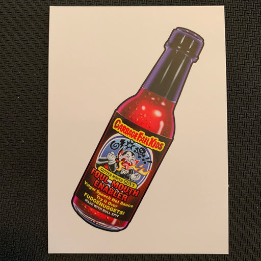 Garbage Pail Kids - 35th Anniversary 2020 - WP-06  - Foul Mouth Enabler Hot Sauce Vintage Trading Card Singles Topps   