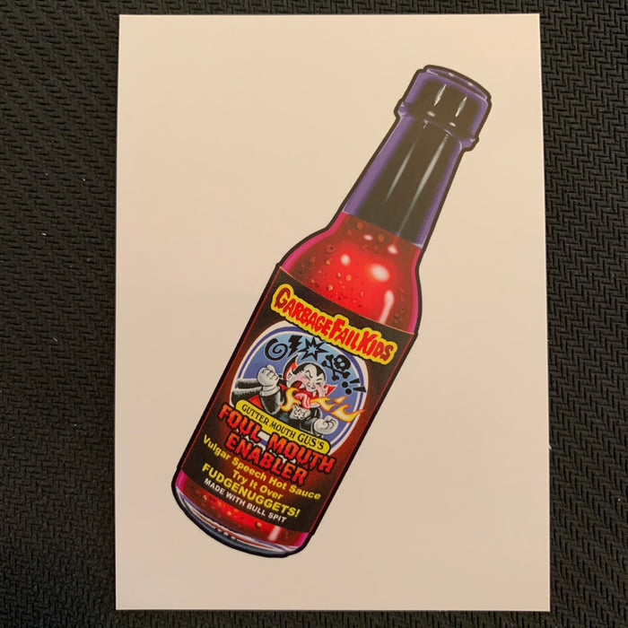 Garbage Pail Kids - 35th Anniversary 2020 - WP-06  - Foul Mouth Enabler Hot Sauce Vintage Trading Card Singles Topps
