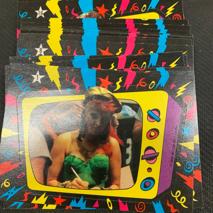 Cyndi Lauper - 1985 - Sticker - 01-33 Set Vintage Trading Card Singles Topps   