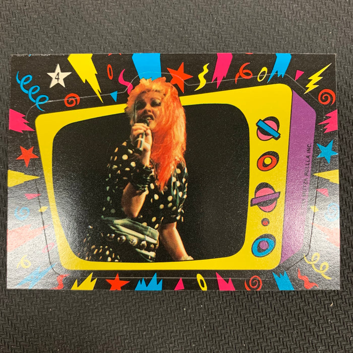 Cyndi Lauper - 1985 - Sticker - 04 Vintage Trading Card Singles Topps