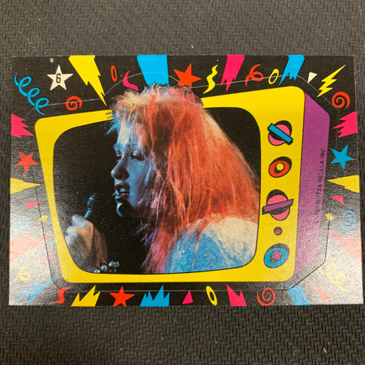 Cyndi Lauper - 1985 - Sticker - 06 Vintage Trading Card Singles Topps   