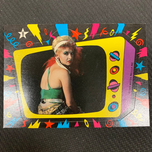 Cyndi Lauper - 1985 - Sticker - 08 Vintage Trading Card Singles Topps   