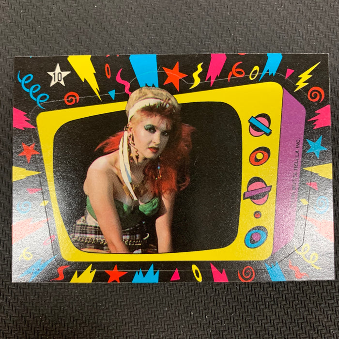 Cyndi Lauper - 1985 - Sticker - 10 Vintage Trading Card Singles Topps
