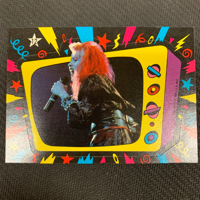 Cyndi Lauper - 1985 - Sticker - 12 Vintage Trading Card Singles Topps   