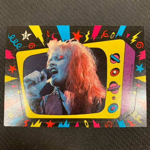Cyndi Lauper - 1985 - Sticker - 13 Vintage Trading Card Singles Topps