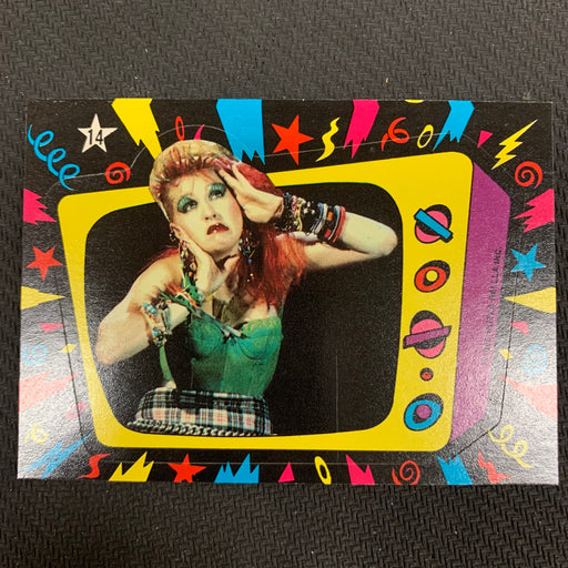 Cyndi Lauper - 1985 - Sticker - 14 Vintage Trading Card Singles Topps