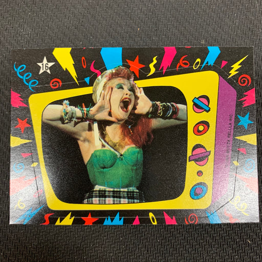 Cyndi Lauper - 1985 - Sticker - 16 Vintage Trading Card Singles Topps