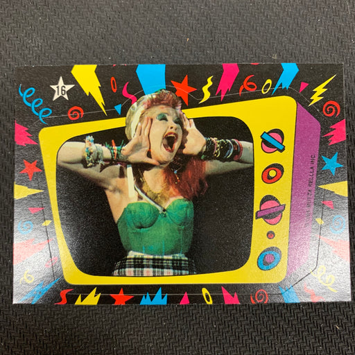 Cyndi Lauper - 1985 - Sticker - 16 Vintage Trading Card Singles Topps   