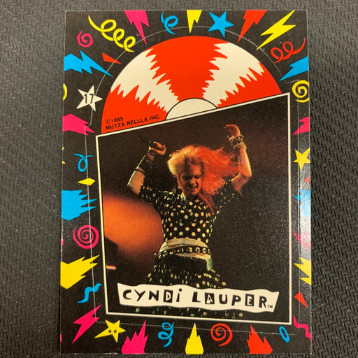 Cyndi Lauper - 1985 - Sticker - 17 Vintage Trading Card Singles Topps