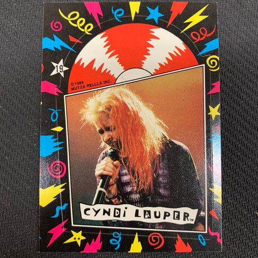 Cyndi Lauper - 1985 - Sticker - 19 Vintage Trading Card Singles Topps   