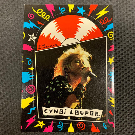 Cyndi Lauper - 1985 - Sticker - 20 Vintage Trading Card Singles Topps