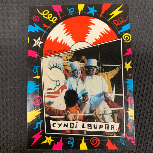 Cyndi Lauper - 1985 - Sticker - 22 Vintage Trading Card Singles Topps   