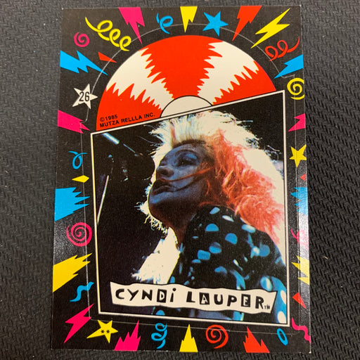 Cyndi Lauper - 1985 - Sticker - 26 Vintage Trading Card Singles Topps   