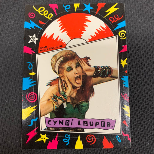 Cyndi Lauper - 1985 - Sticker - 28 Vintage Trading Card Singles Topps   