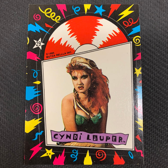 Cyndi Lauper - 1985 - Sticker - 29 Vintage Trading Card Singles Topps   