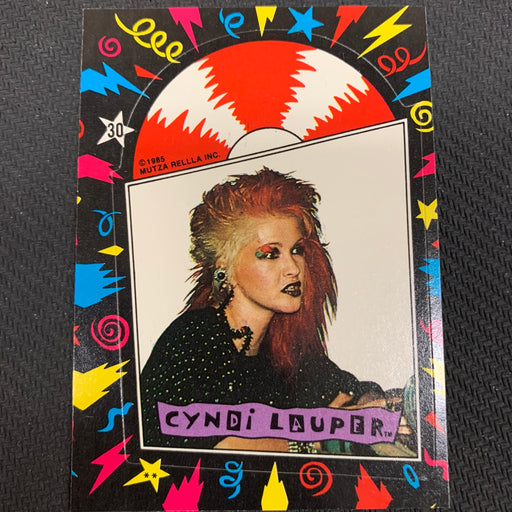Cyndi Lauper - 1985 - Sticker - 30 Vintage Trading Card Singles Topps   