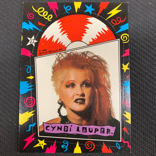 Cyndi Lauper - 1985 - Sticker - 33 Vintage Trading Card Singles Topps