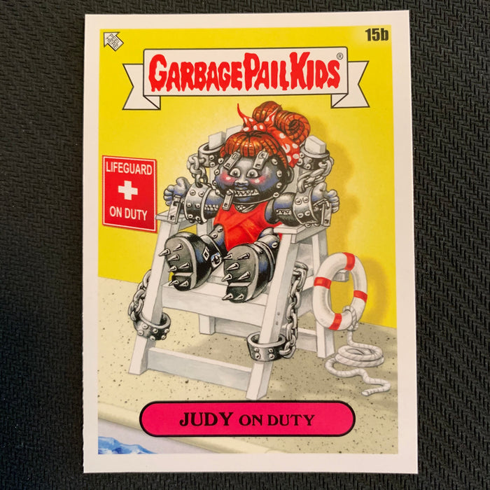 Garbage Pail Kids - 35th Anniversary 2020 - 015b - Judy on Duty Vintage Trading Card Singles Topps