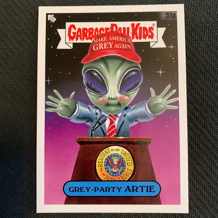Garbage Pail Kids - 35th Anniversary 2020 - 051a - Grey-Party Artie Vintage Trading Card Singles Topps