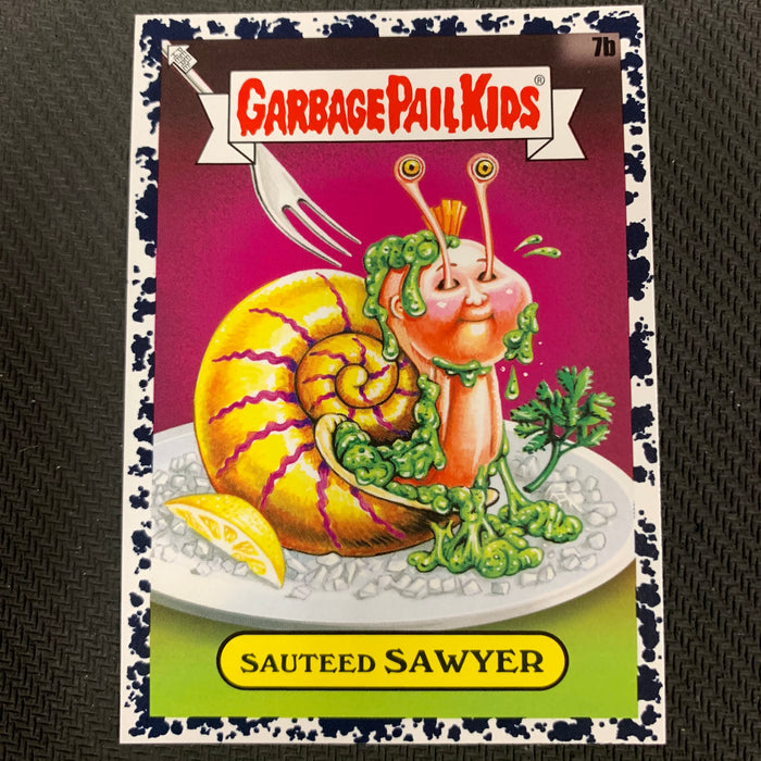 Garbage Pail Kids - 35th Anniversary 2020 - 007b - Sauteed Sawyer - Bruised Black Parallel Vintage Trading Card Singles Topps