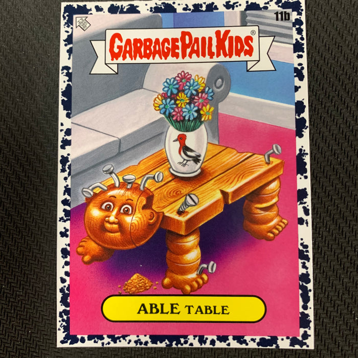 Garbage Pail Kids - 35th Anniversary 2020 - 011b - Able Table - Bruised Black Parallel Vintage Trading Card Singles Topps
