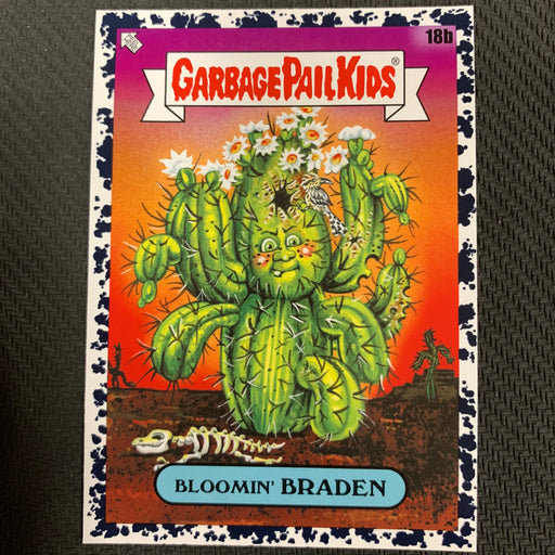 Garbage Pail Kids - 35th Anniversary 2020 - 018b - Bloomin’ Braden - Bruised Black Parallel Vintage Trading Card Singles Topps   