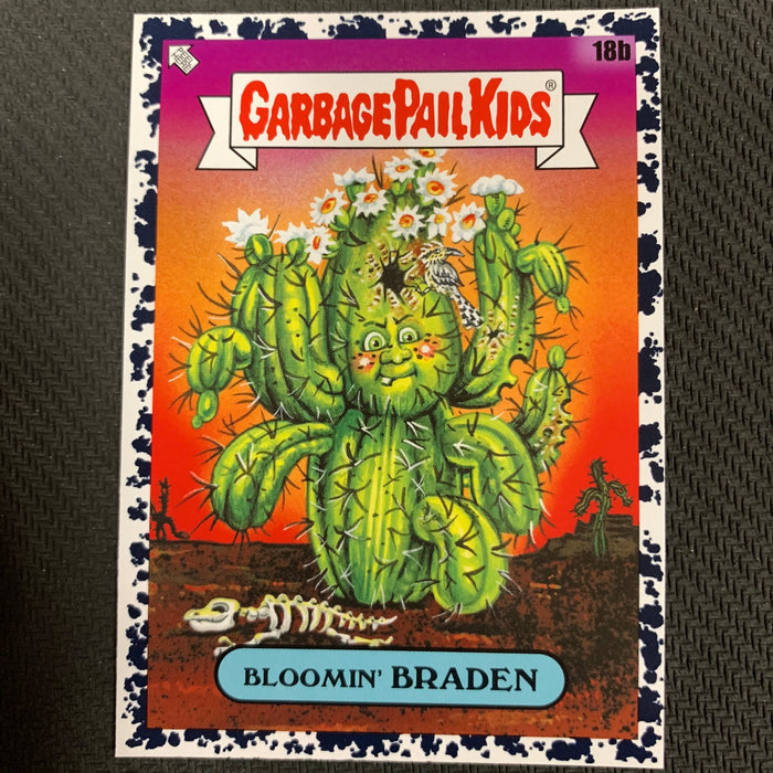 Garbage Pail Kids - 35th Anniversary 2020 - 018b - Bloomin’ Braden - Bruised Black Parallel Vintage Trading Card Singles Topps