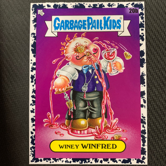 Garbage Pail Kids - 35th Anniversary 2020 - 020b - Winey Winfred - Bruised Black Parallel Vintage Trading Card Singles Topps