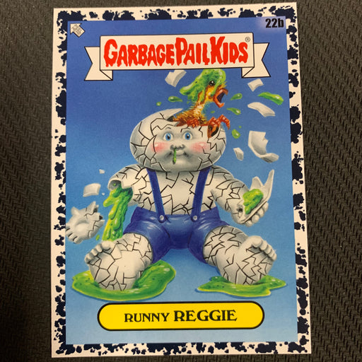 Garbage Pail Kids - 35th Anniversary 2020 - 022b - Runny Reggie - Bruised Black Parallel Vintage Trading Card Singles Topps