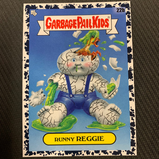 Garbage Pail Kids - 35th Anniversary 2020 - 022b - Runny Reggie - Bruised Black Parallel Vintage Trading Card Singles Topps   