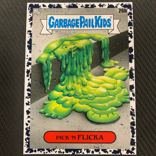 Garbage Pail Kids - 35th Anniversary 2020 - 026b - Pick ’N Flicka - Bruised Black Parallel Vintage Trading Card Singles Topps