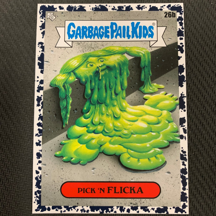 Garbage Pail Kids - 35th Anniversary 2020 - 026b - Pick ’N Flicka - Bruised Black Parallel Vintage Trading Card Singles Topps