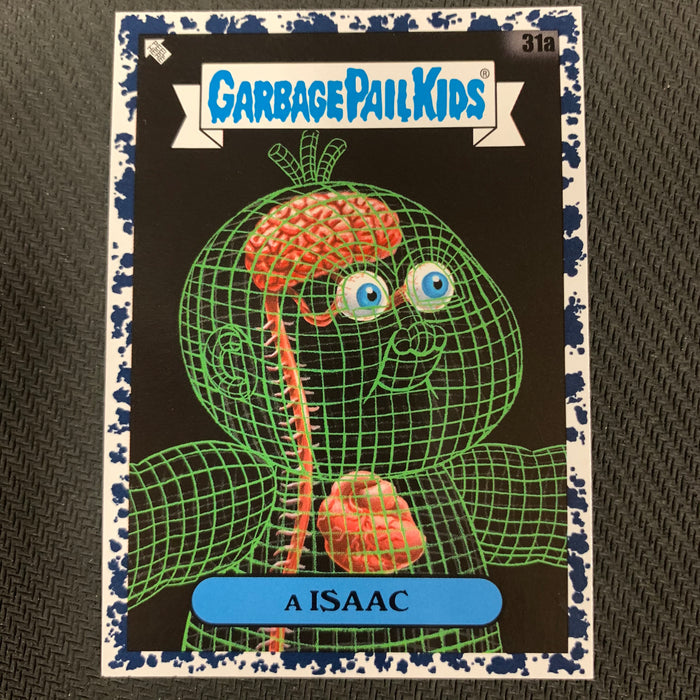 Garbage Pail Kids - 35th Anniversary 2020 - 031a - A Isaac - Bruised Black Parallel Vintage Trading Card Singles Topps