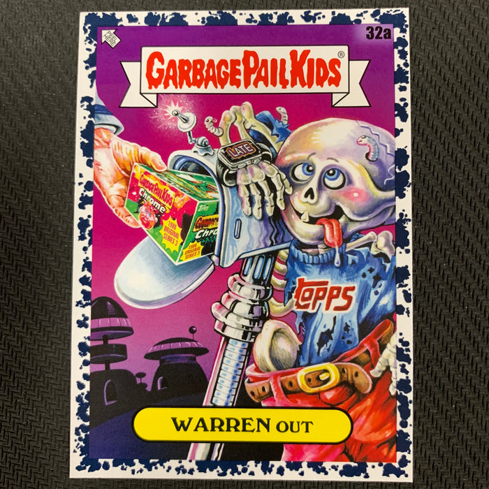 Garbage Pail Kids - 35th Anniversary 2020 - 032a - Warren Out - Bruised Black Parallel Vintage Trading Card Singles Topps   