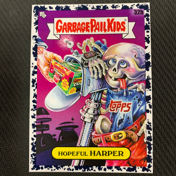 Garbage Pail Kids - 35th Anniversary 2020 - 032b - Hopeful Harper - Bruised Black Parallel Vintage Trading Card Singles Topps