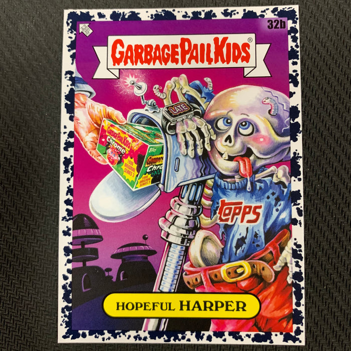 Garbage Pail Kids - 35th Anniversary 2020 - 032b - Hopeful Harper - Bruised Black Parallel Vintage Trading Card Singles Topps   
