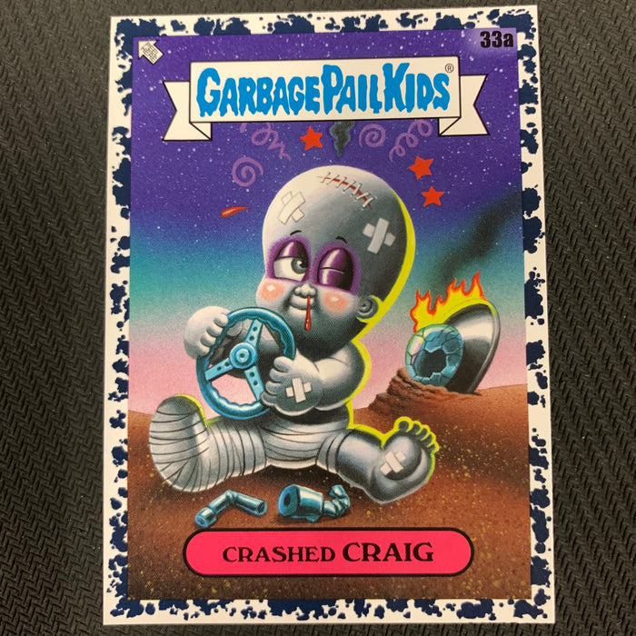 Garbage Pail Kids - 35th Anniversary 2020 - 033a - Crashed Craig - Bruised Black Parallel Vintage Trading Card Singles Topps   