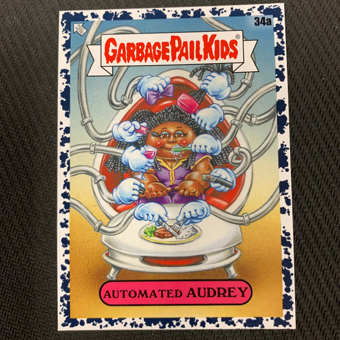 Garbage Pail Kids - 35th Anniversary 2020 - 034a - Automated Audrey - Bruised Black Parallel Vintage Trading Card Singles Topps
