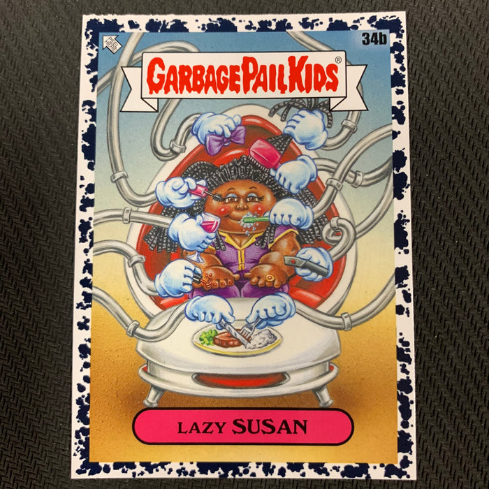 Garbage Pail Kids - 35th Anniversary 2020 - 034b - Lazy Susan - Bruised Black Parallel Vintage Trading Card Singles Topps