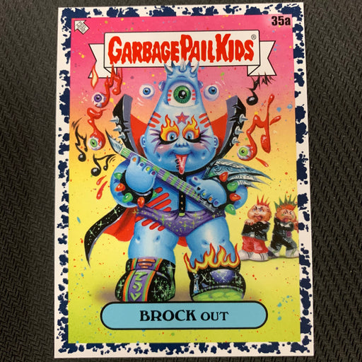Garbage Pail Kids - 35th Anniversary 2020 - 035a - Brock Out - Bruised Black Parallel Vintage Trading Card Singles Topps