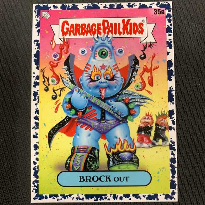 Garbage Pail Kids - 35th Anniversary 2020 - 035a - Brock Out - Bruised Black Parallel Vintage Trading Card Singles Topps