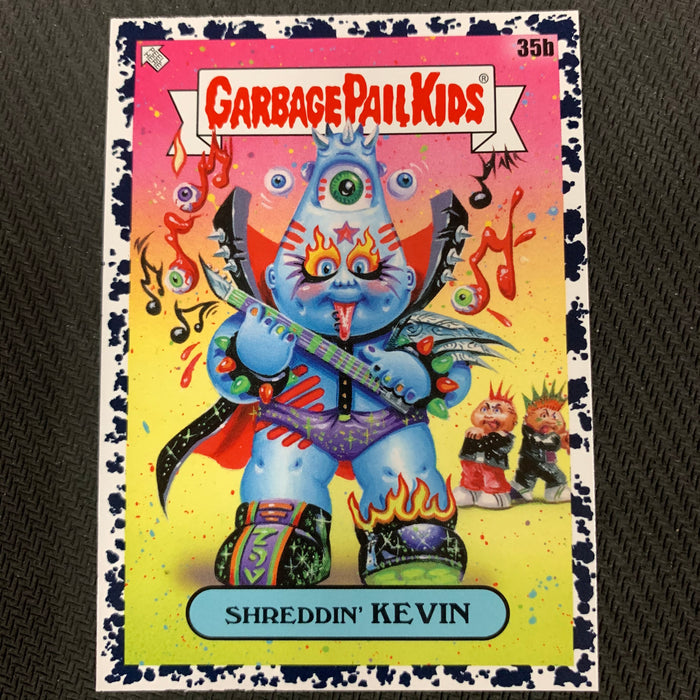 Garbage Pail Kids - 35th Anniversary 2020 - 035b - Shreddin’ Kevin - Bruised Black Parallel Vintage Trading Card Singles Topps   